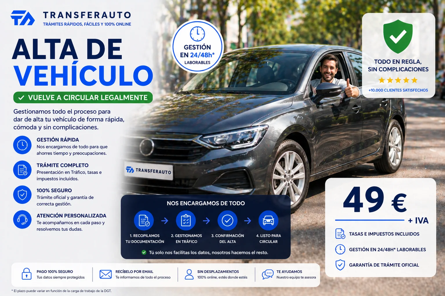 Alta de vehículo
