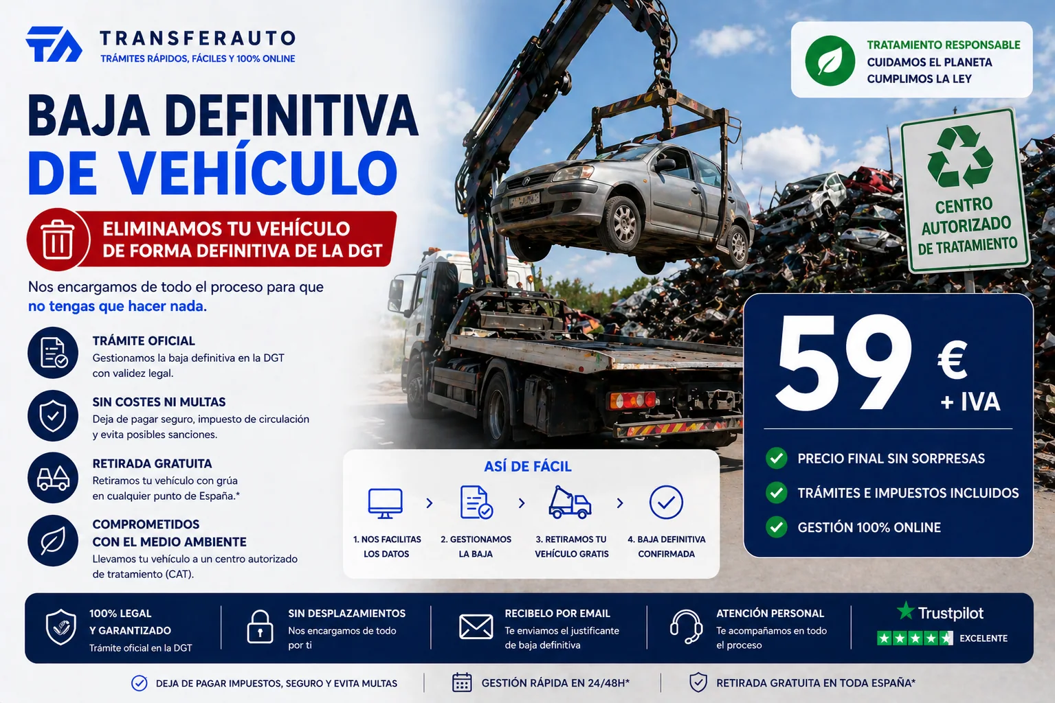 Baja definitiva de vehículo